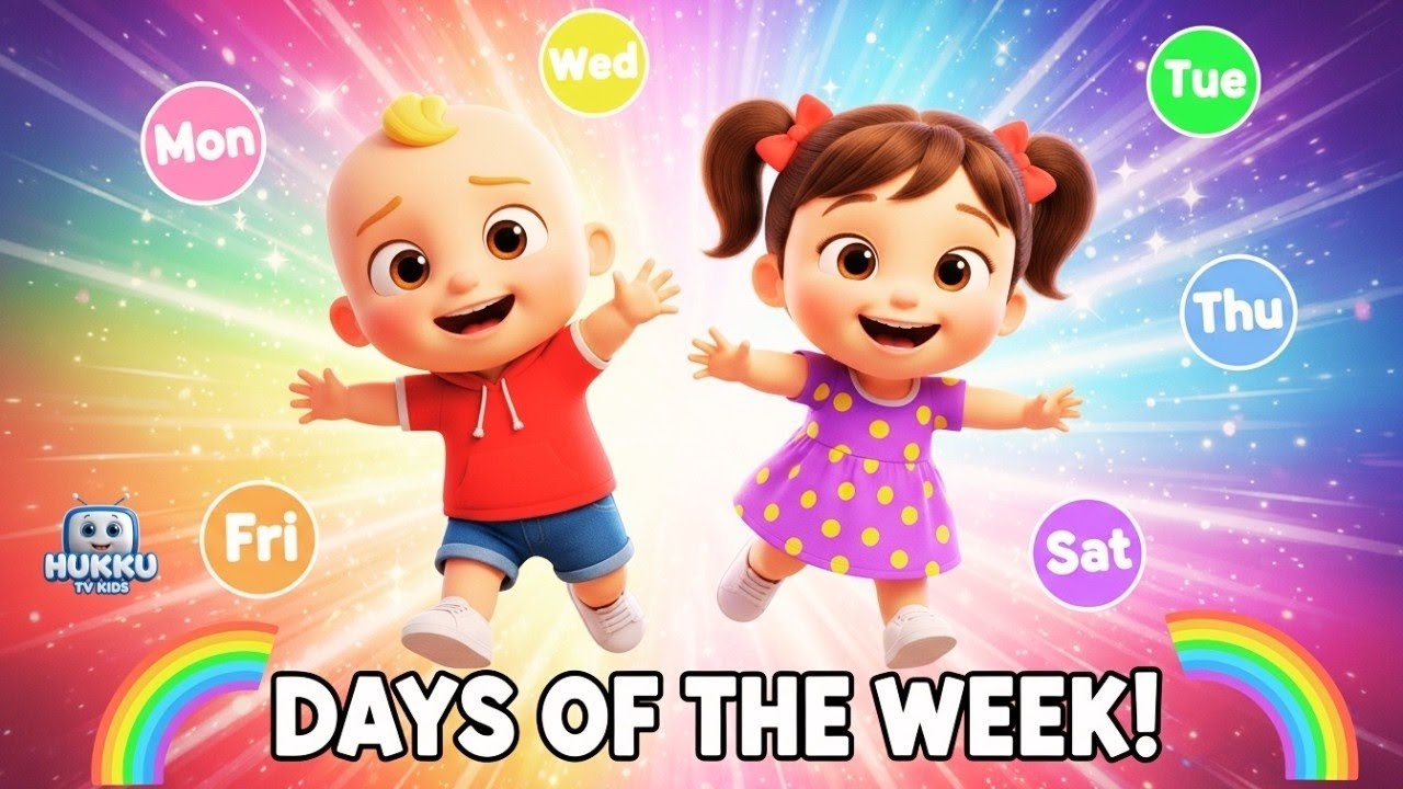 Toddler Learning Song | Days of the Week from Monday to Sunday