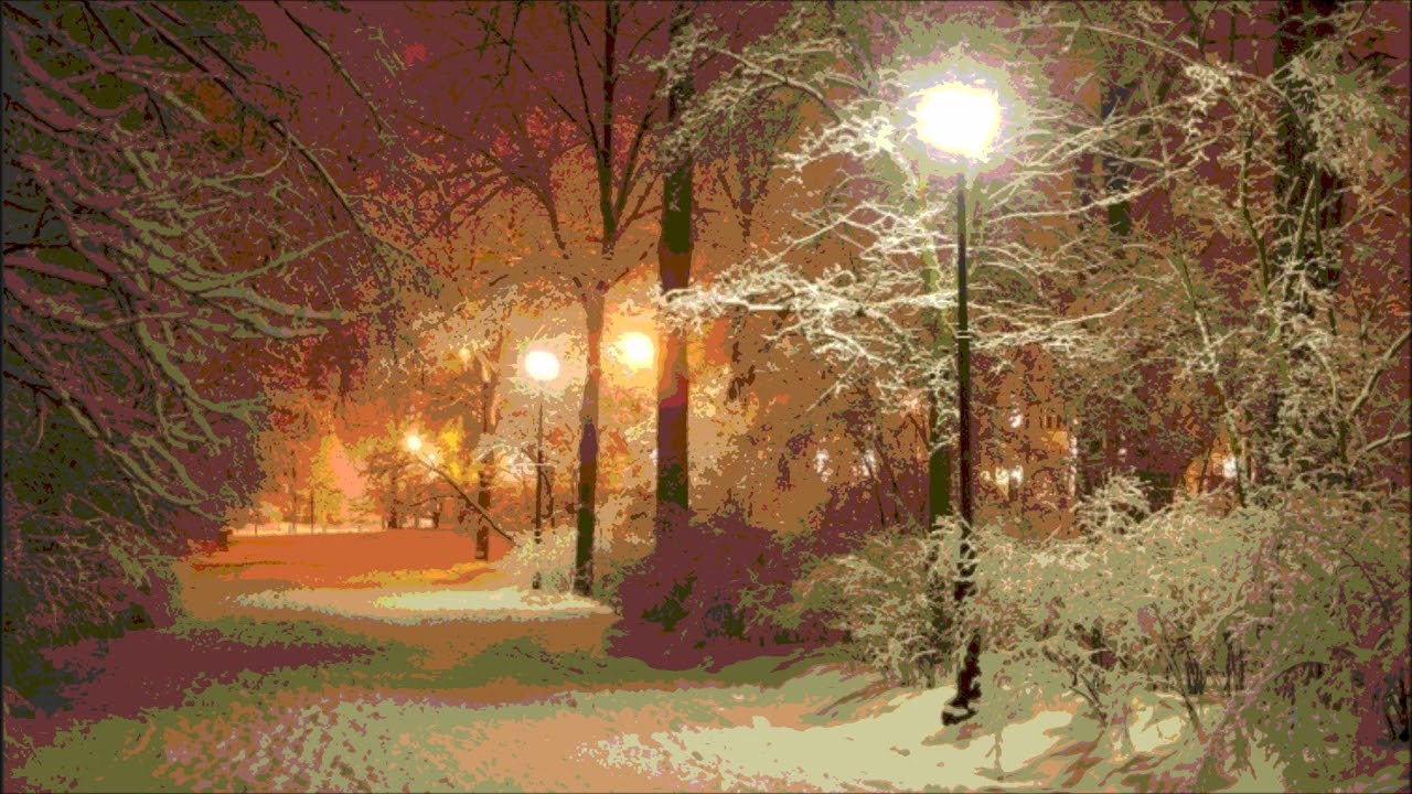 Walk in the winter night (Original relaxing piano solo music)