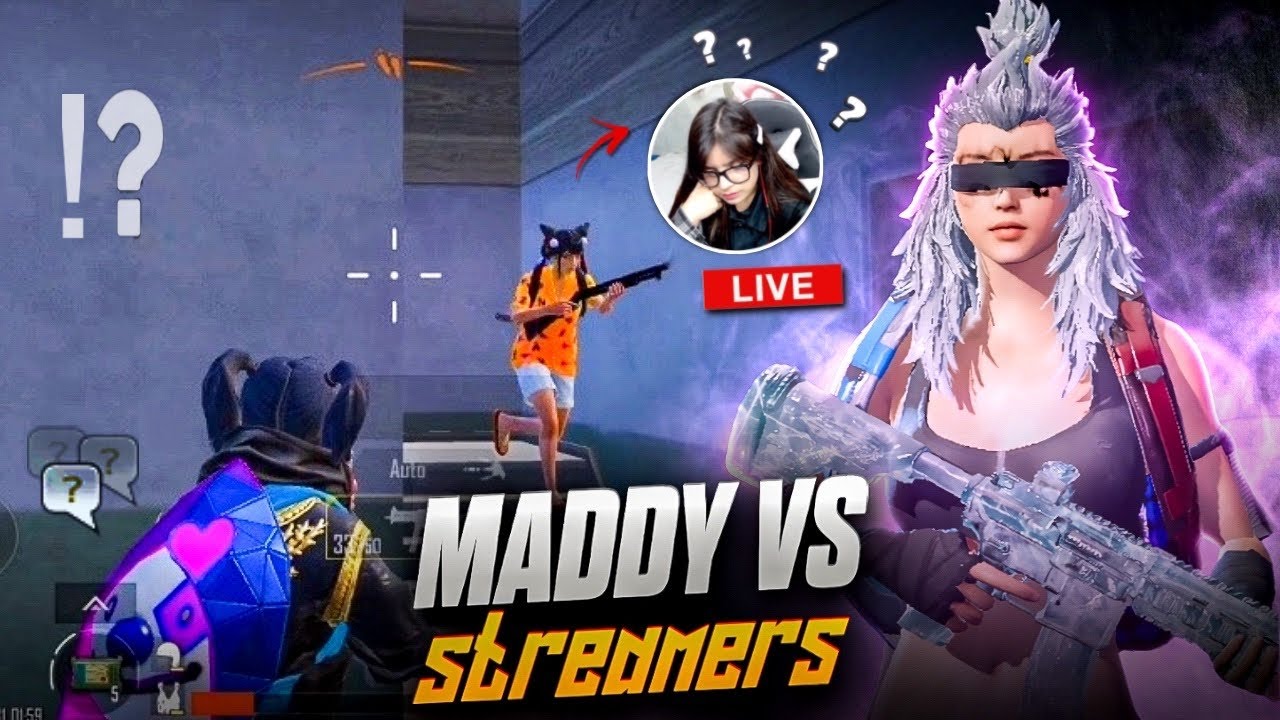 Destroying Classic Streamers On Their Live💥 [MADDY Vs Streamers] BGMI 🔱