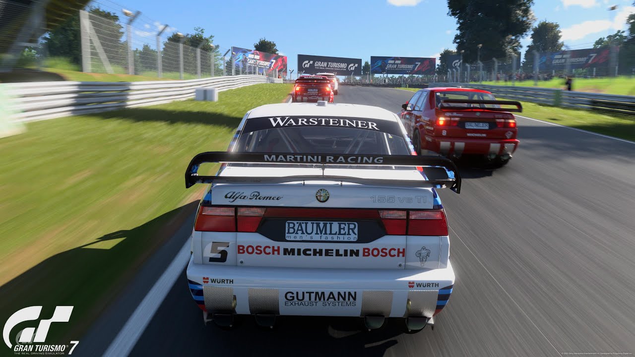 Gran Turismo 7 | Alfa Romeo 155 2.5 V6 TI DTM Martini Larini - Brands Hatch GP Circuit [4K PS5]