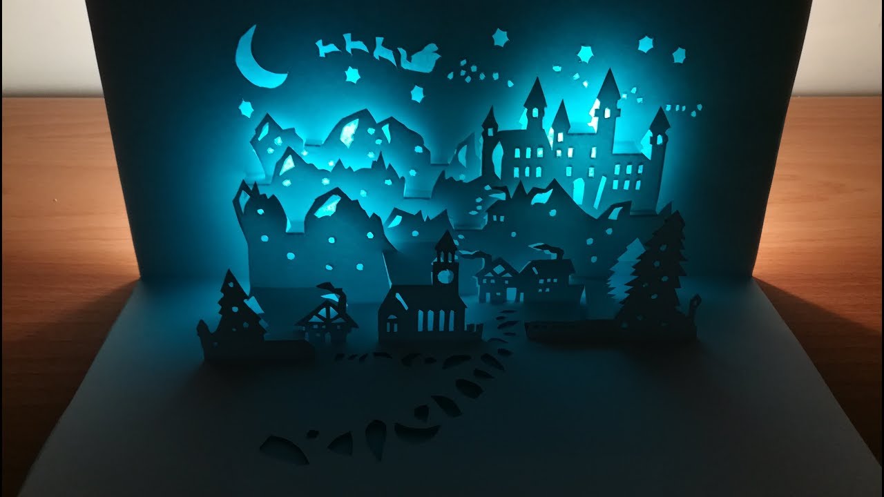 3d Christmas card｜Pop up Xmas card｜paper art｜kirigami｜paper cutting｜3d聖誕卡片 # 3