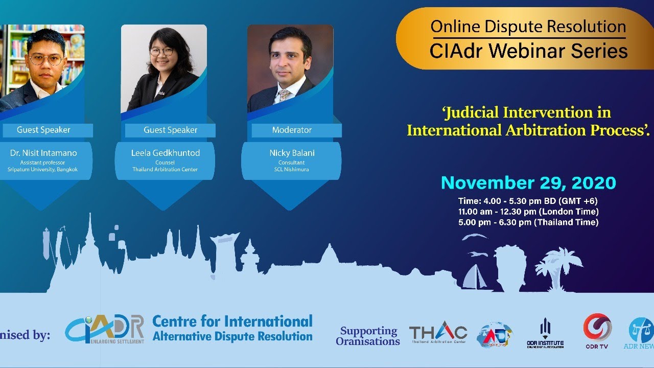 ODR WEBINAR SERIES: SE 09 EP03 : Judicial Intervention in International Arbitration Process