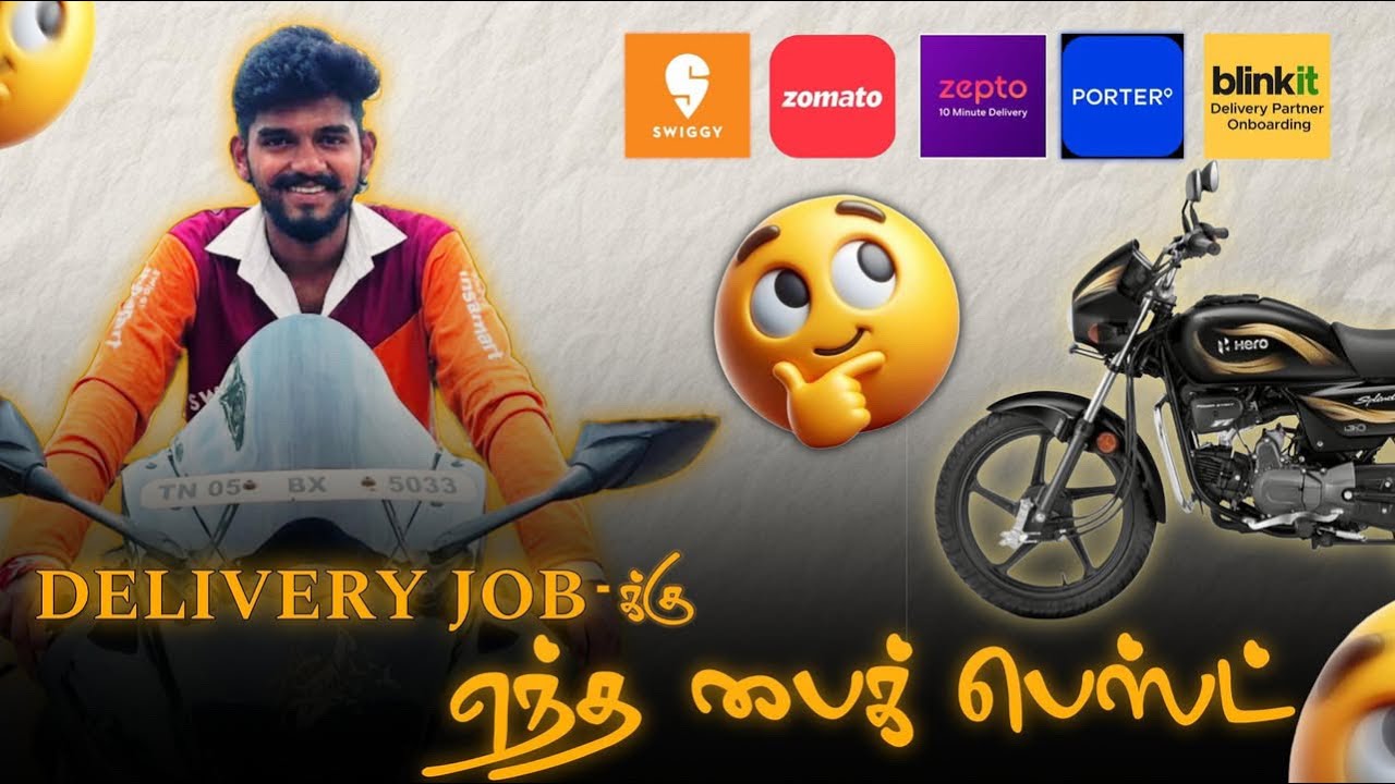 Best bikes for delivery jobs🏍️mileage 70km++😱