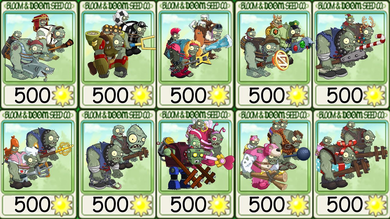 PvZ 2 Gargantuar Battlez – 16 Couple Gargantuar Vs Gargantuar – Who is The best Couple?