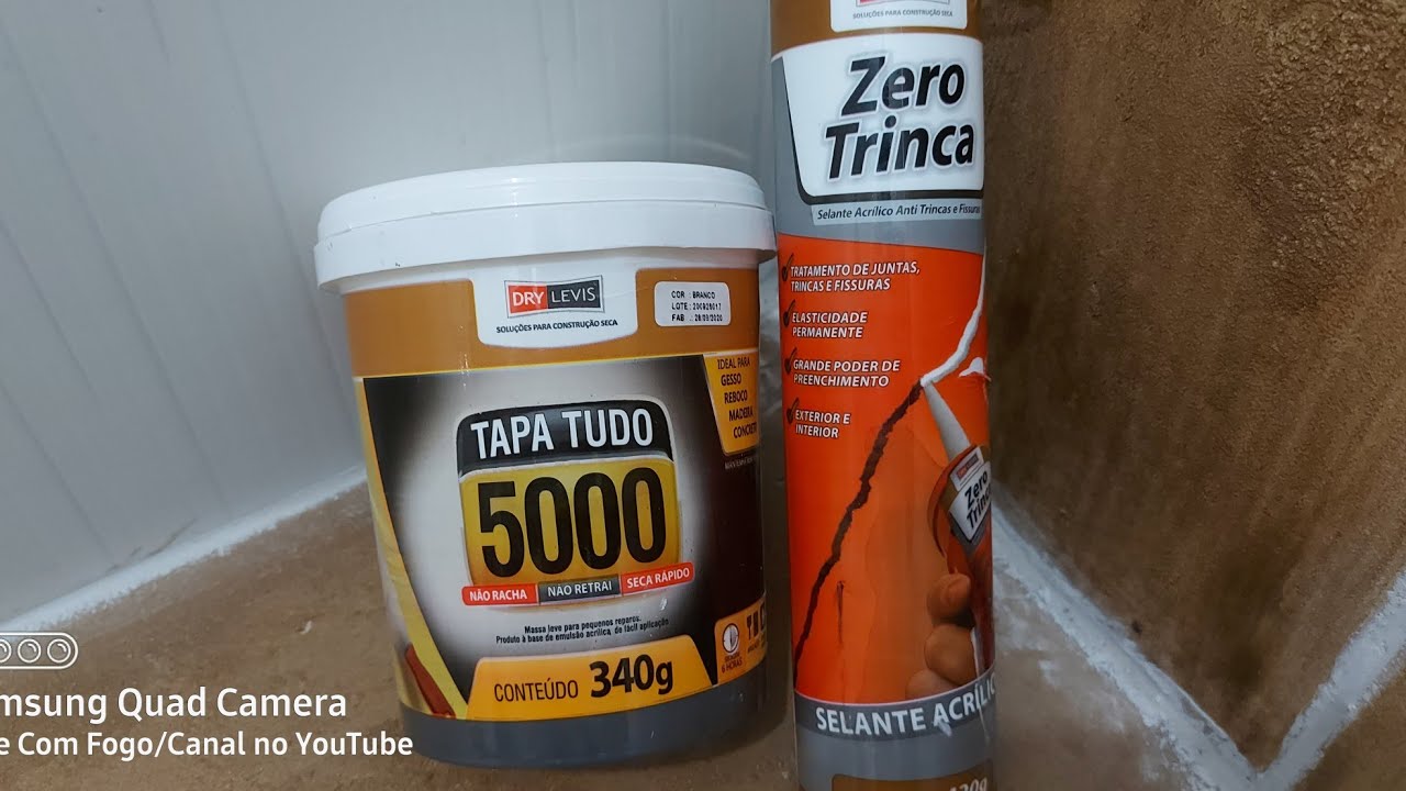 ZERO TRINCA - TAPA TUDO - SEUS PROBLEMAS DE FISSURAS ACABARAM - PRODUTOS DRYLEVIS