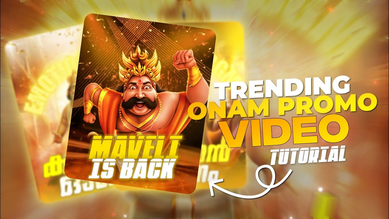 ONAM 2025 TRENDING PROMO VIDEO // REELS EDITING TUTORIAL // Emotion bgm 