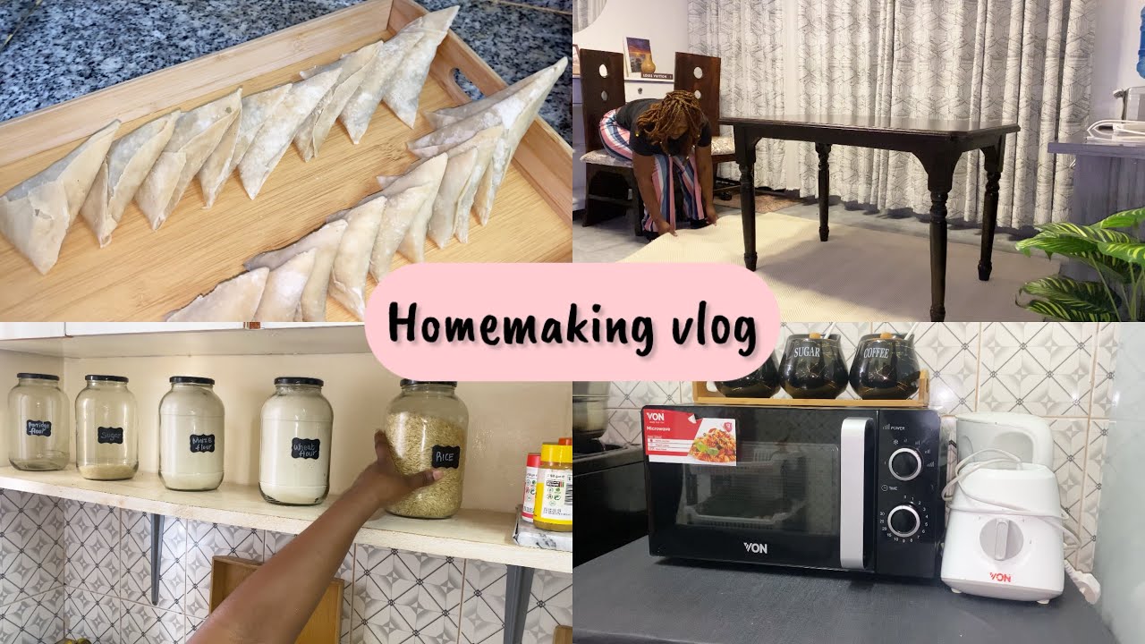 How to make samosas//cooking //clean with me//kitchen refresh /days in my life #cleaningmotivation