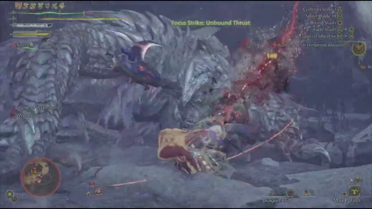 AT Arkveld hunt, Longsword. 20mins - Solo | Monster Hunter Wilds