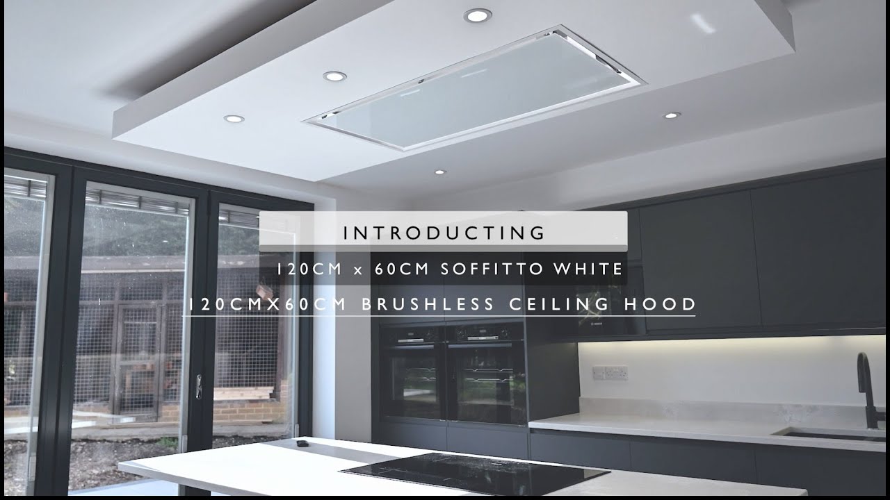 120cm Ceiling Cooker Hood White