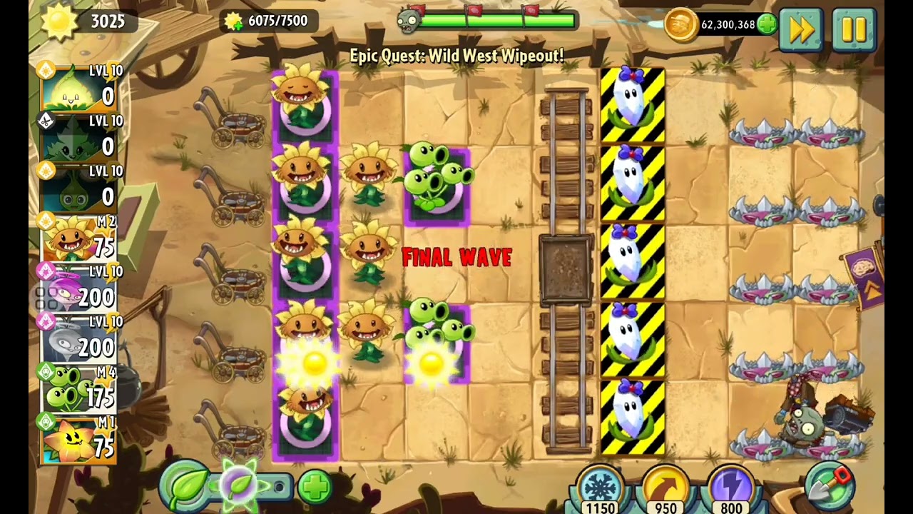 EXTREME Wild West Levels PVZ 2 First Attempt | Part 1