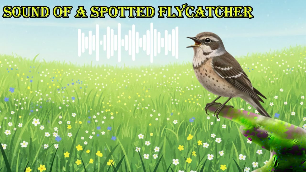 SOUND OF A SPOTTED FLYCATCHER 🔊 What does a spotted flycatcher sound