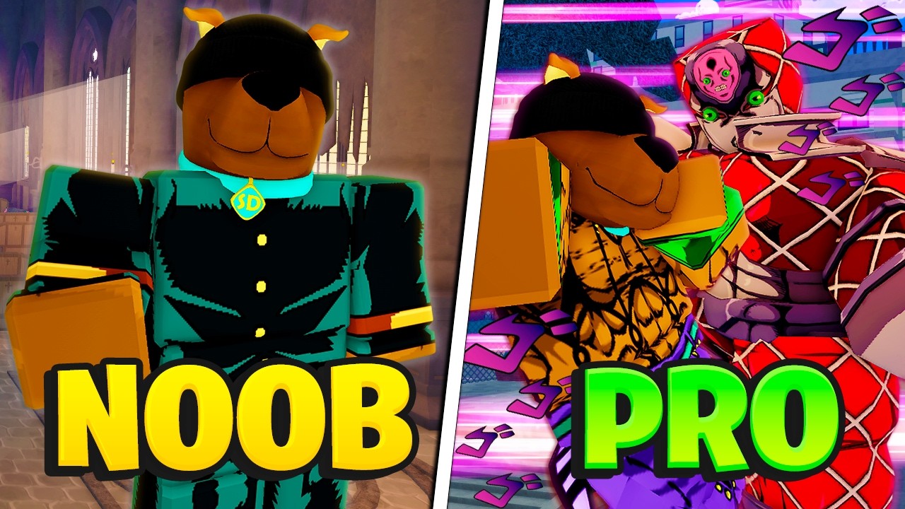 Going NOOB To King Crimson In One Video In Bizarre Lineage! (Roblox)