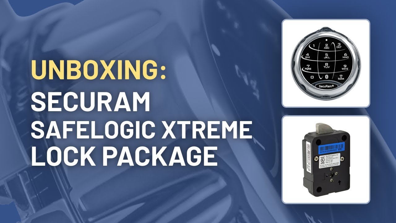 Unboxing the SECURAM SafeLogic XTREME Electro-Mechanical Safe Lock Package