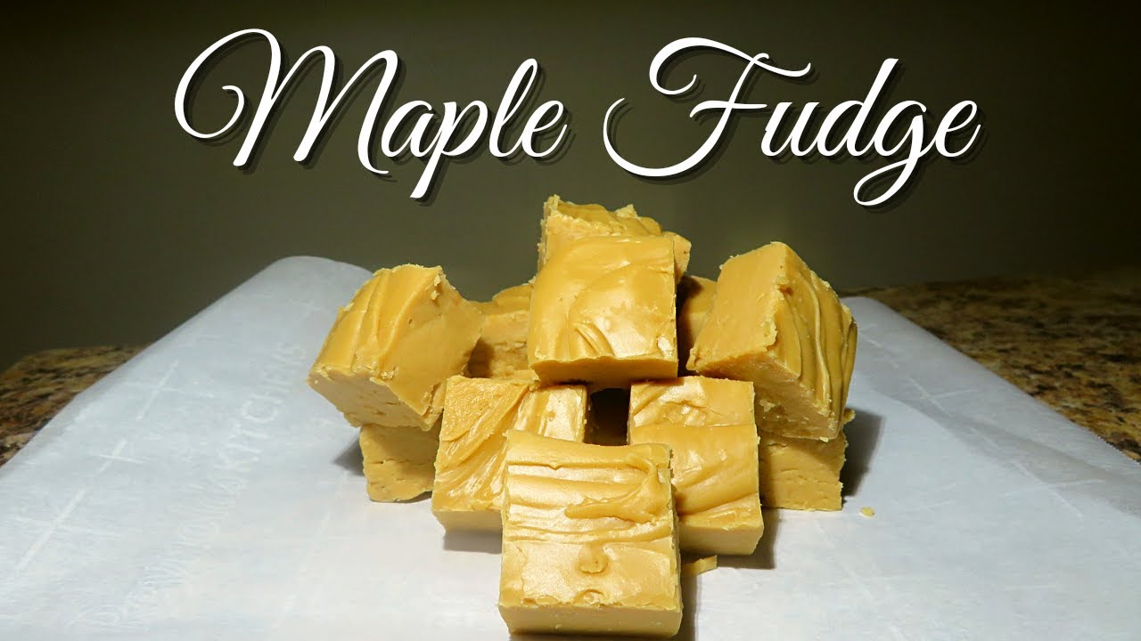 Maple Fudge Recipe | 3 Ingredient Maple Fudge EASY | Christmas Candy Recipes