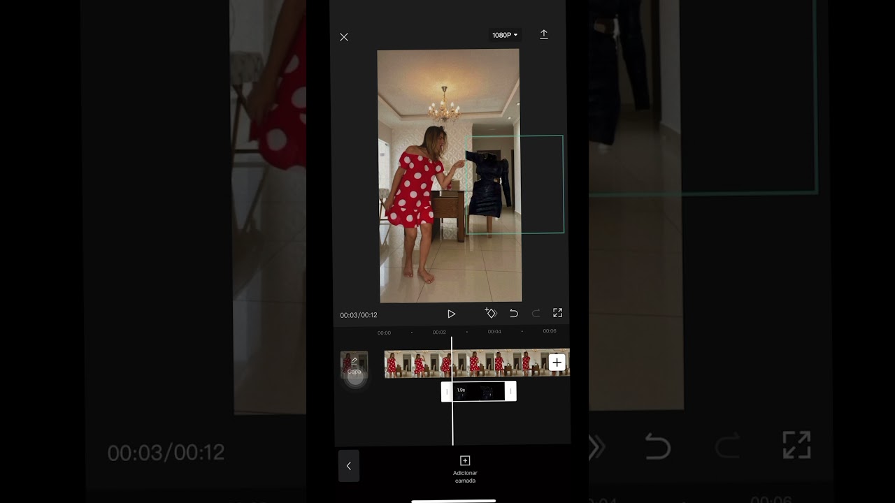 Transição usando o App CapCut. Como entrei nessa roupa? Ahahah