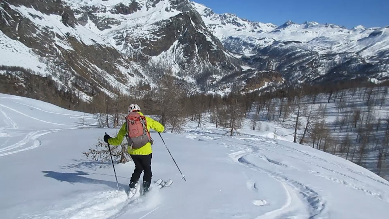 Sci alpinismo. Discesa dal monte Cazzola (Alpe Devero)
