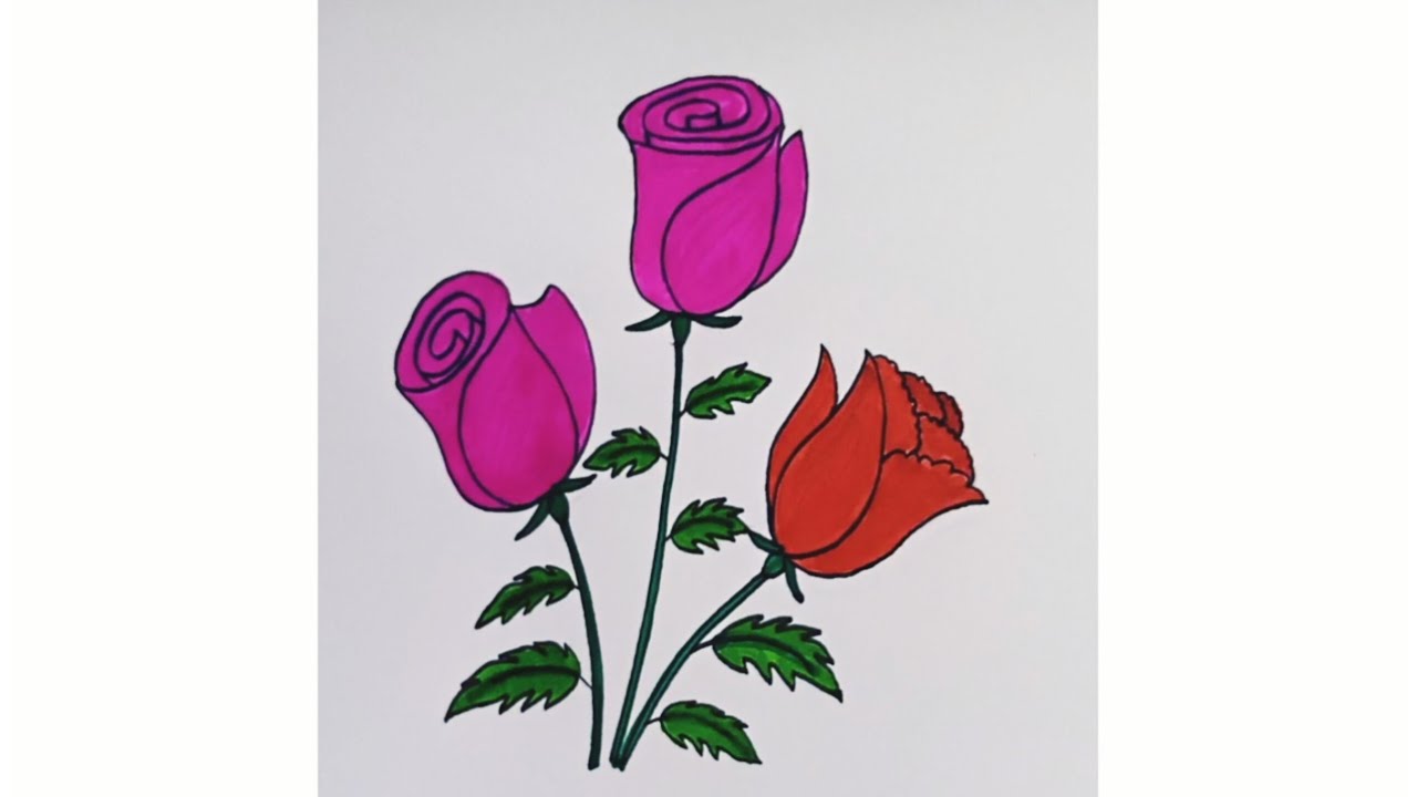 Easy Flower 🌹#art #easydrawing #drawing #S. B. Art 