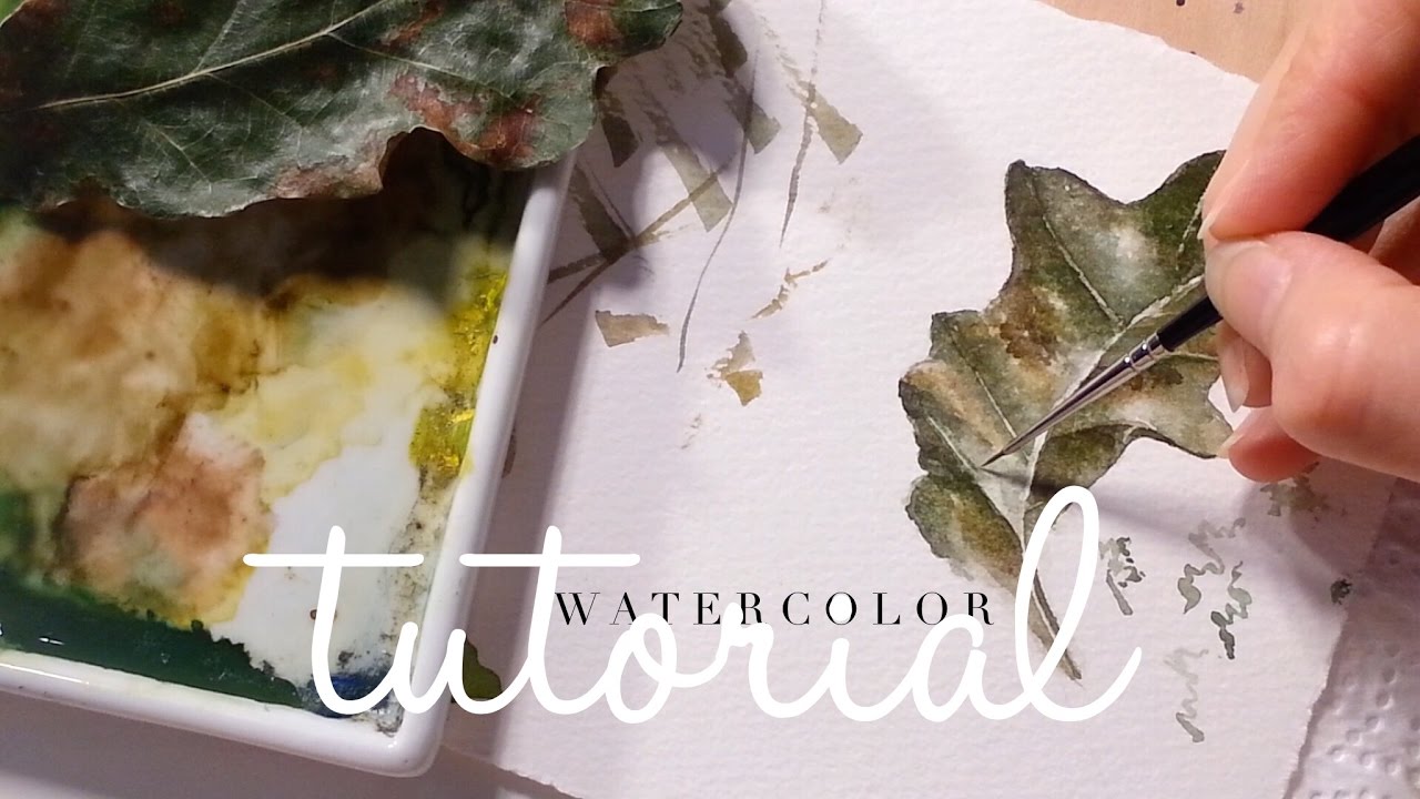 Painting Delicate Leaf Veins - Botanical Art: How to use Watercolor