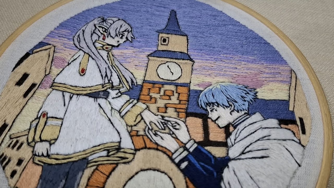 Anime Embroidery | Sousou no Frieren - Beyond Journey's End | Step by Step