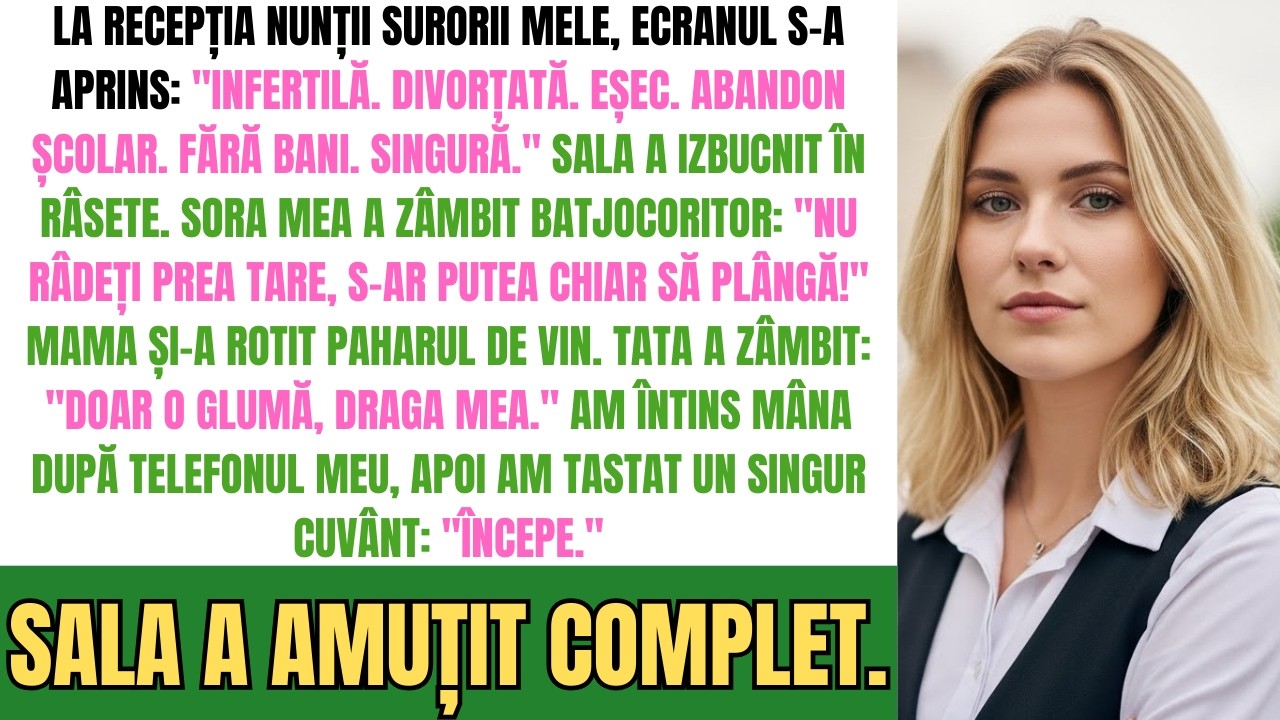 Părinții Mei M-Au Numit Rușinea Familiei La Nunta Surorii Mele — Un Singur Mesaj A Schimbat Totul