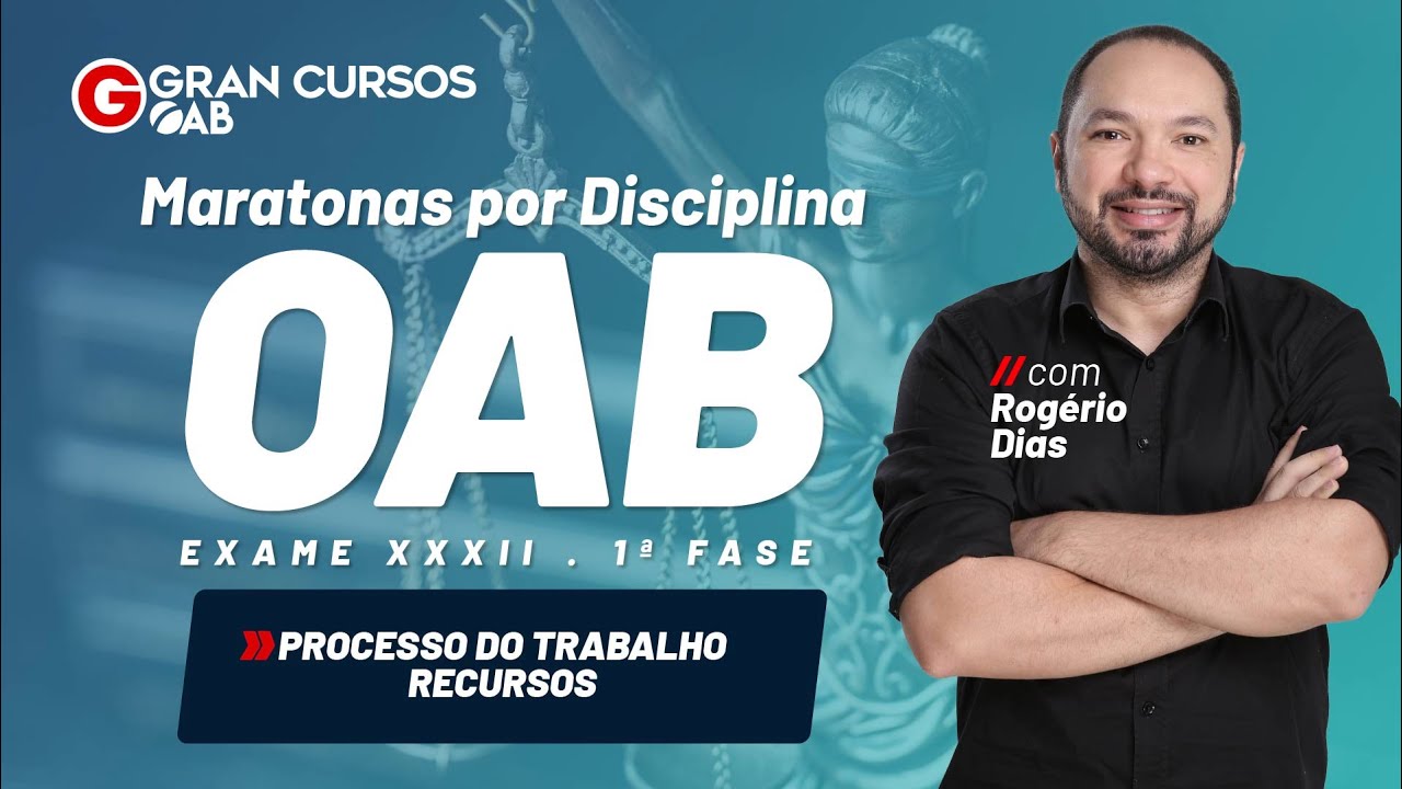 Maratonas por disciplinas: Processo do Trabalho - Recursos com Prof. Rogério Dias