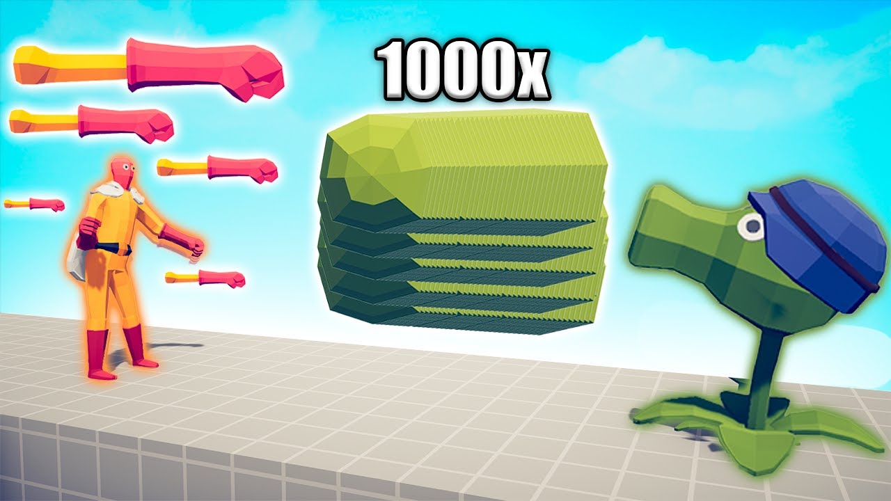 1000x OVERPOWERED PEA SHOOTER vs UNITS - TABS | Totally Accurate Battle Simulator 2024