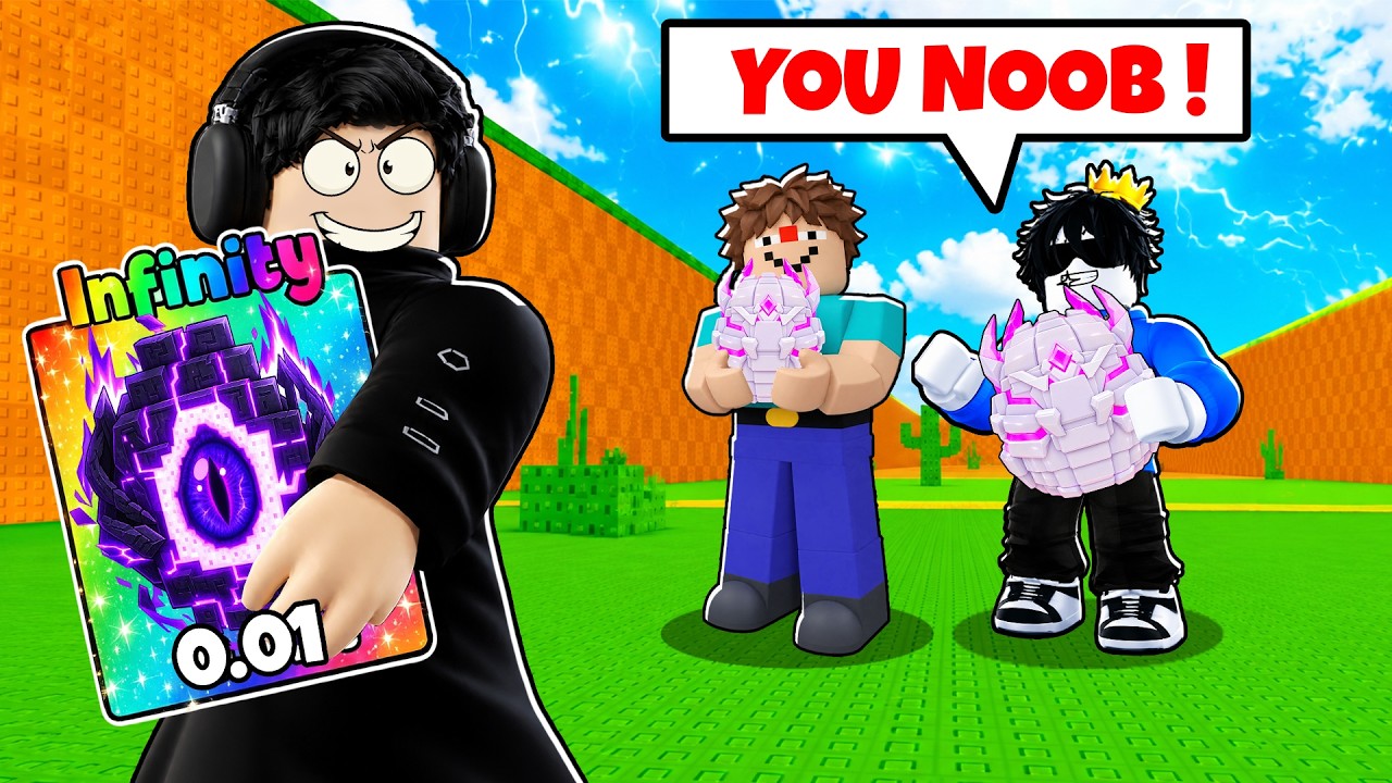 I Pretended To Be A Noob Then Used Admin Egg In Steal An Egg In Roblox