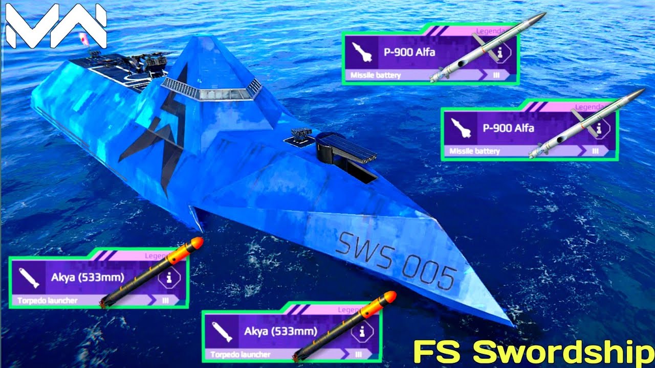 FS Swordship With 2x P-900 & 4x Akya Torpedoes Terror💥. Modern Warships Gameplay!