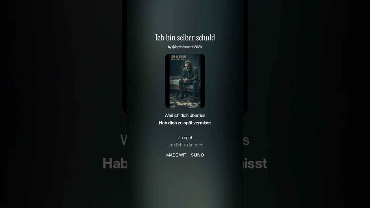 💔 Ich bin selber schuld – Lord of Sounds | Ein Song über Verlust & Reue @LordofSounds2024