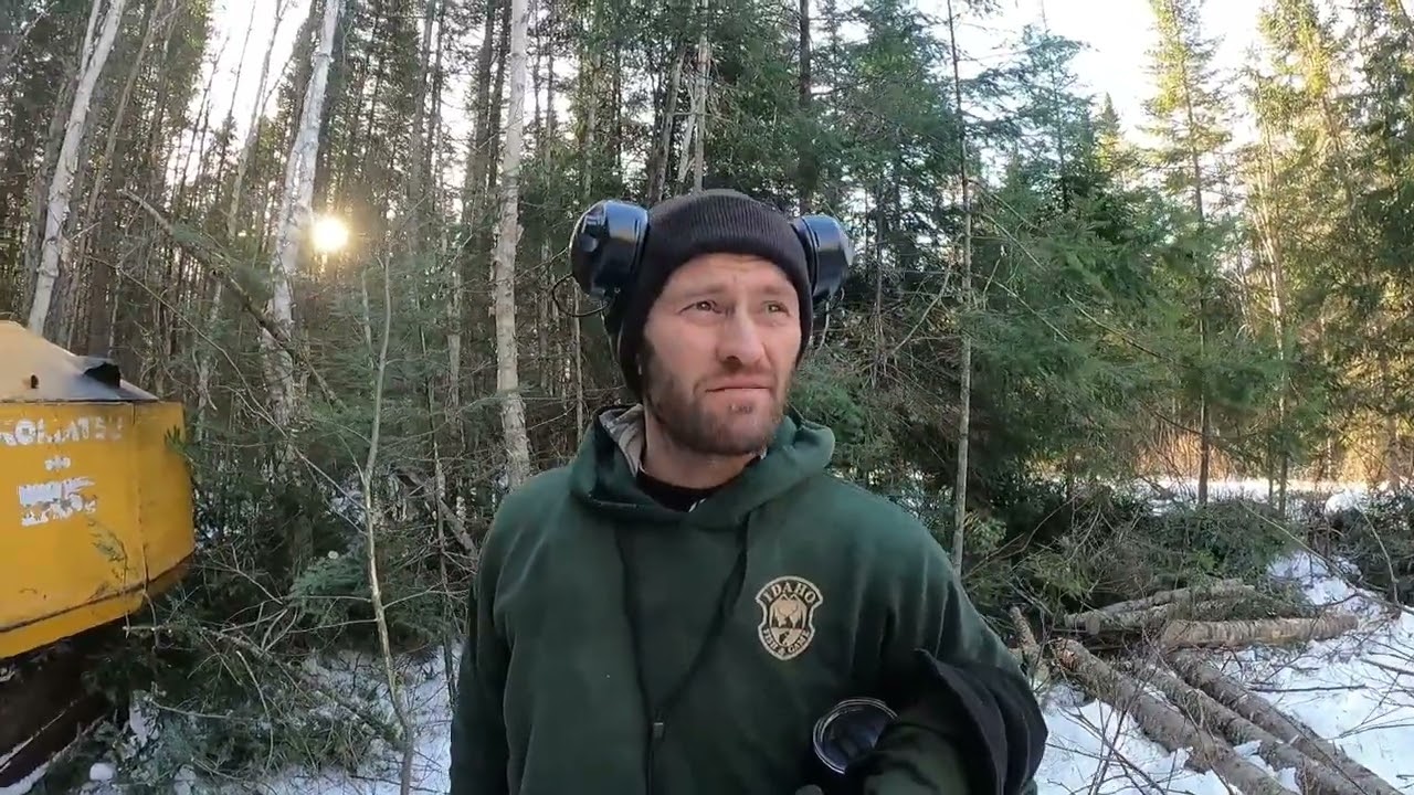 Small Scale Logging: Skidding Fir Logs with a Tractor Grapple