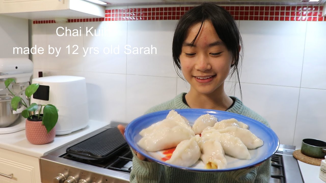 Jicama Dumpling- made by 12 yrs old Sarah