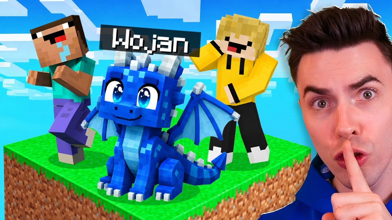 UDAJĘ DZIECKO SMOKA na JEDNYM BLOKU w Minecraft! 🔥