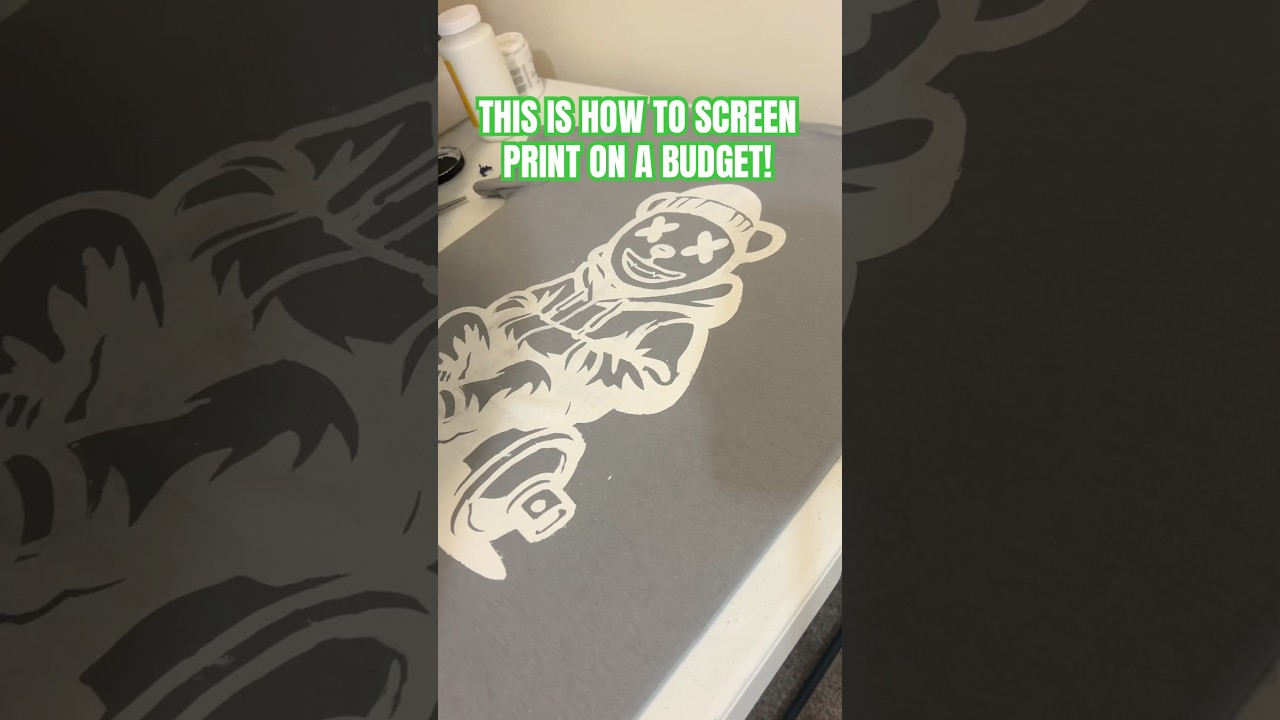 How to screen print on a budget! #screenprinting #customclothing