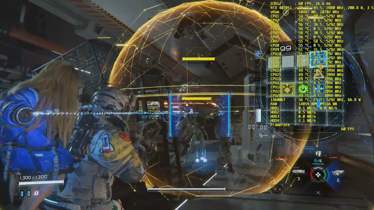 Pragmata, 14600kf, 4070ti, 3840X2160, dlss, max+RT, capped, hdd