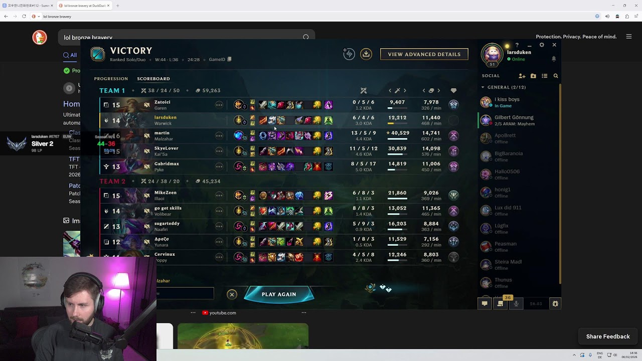 🔴Eisen➡️Gold-Challenge Tag 26/100🔴Korean Warwick Arc🔴