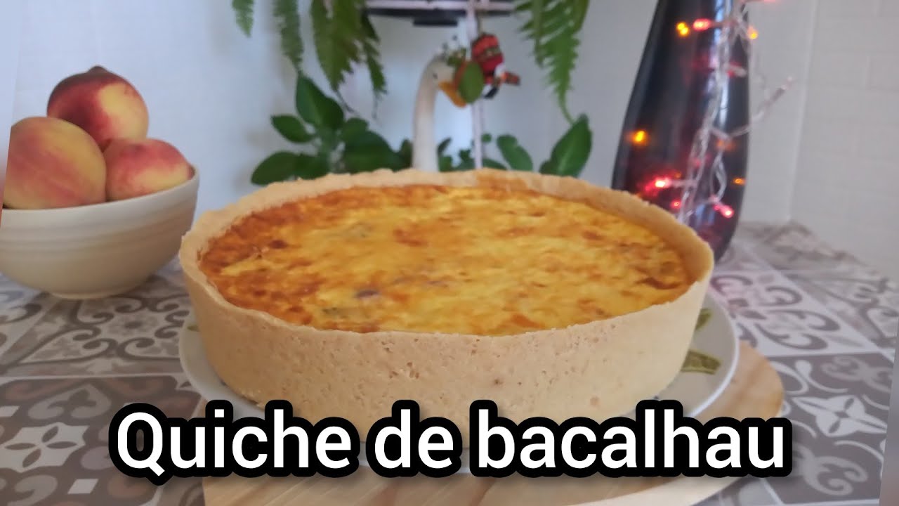 Quiche de bacalhau, super fácil.#culinária #receitadebacalhau #receitadenatal