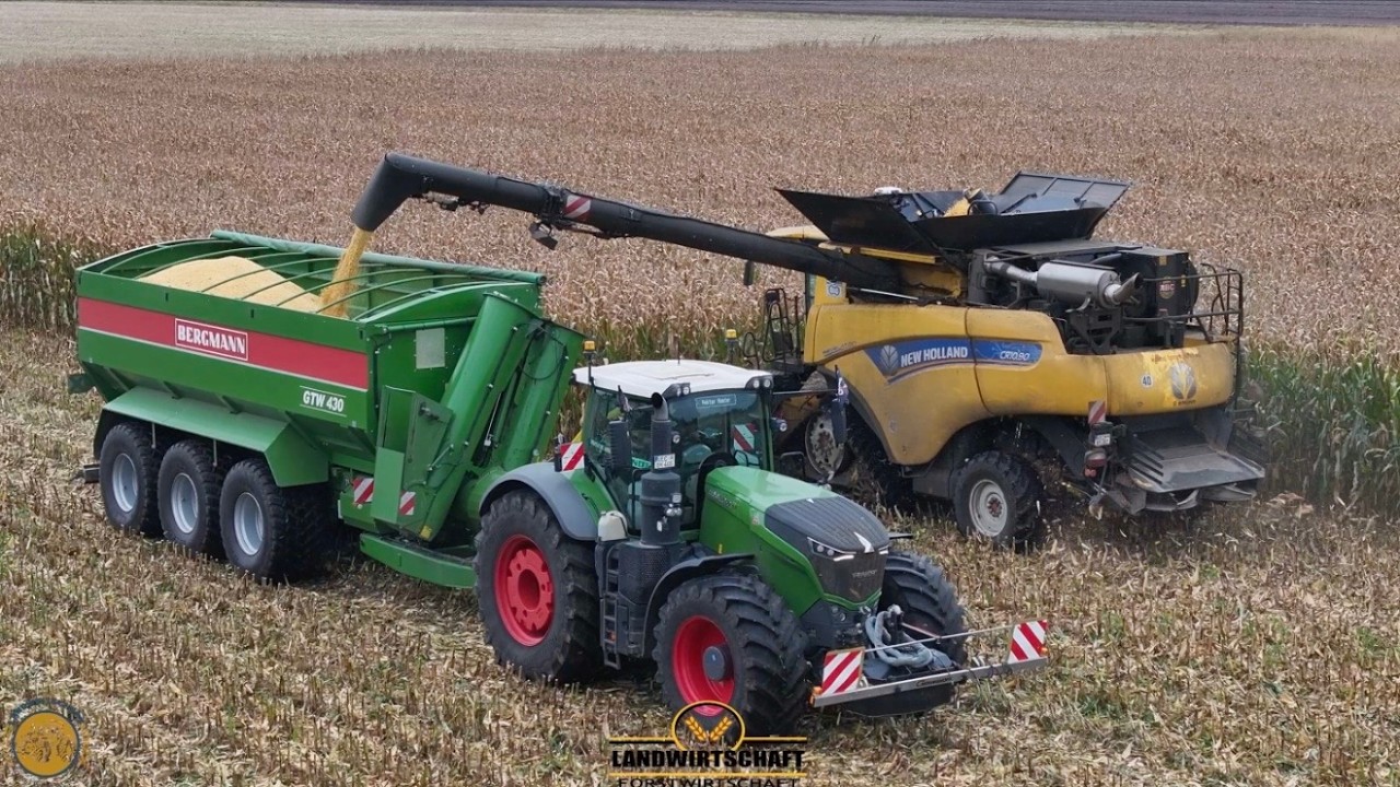 Vorw&auml;rts kann ja jeder! K&ouml;rnermais Dreschen M&auml;hdrescher Lebensmittel & Tierfutter Produktion Mais