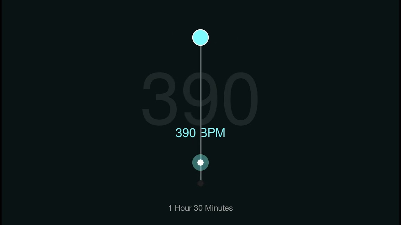 390BPM Metronome | Electric Blue Colour
