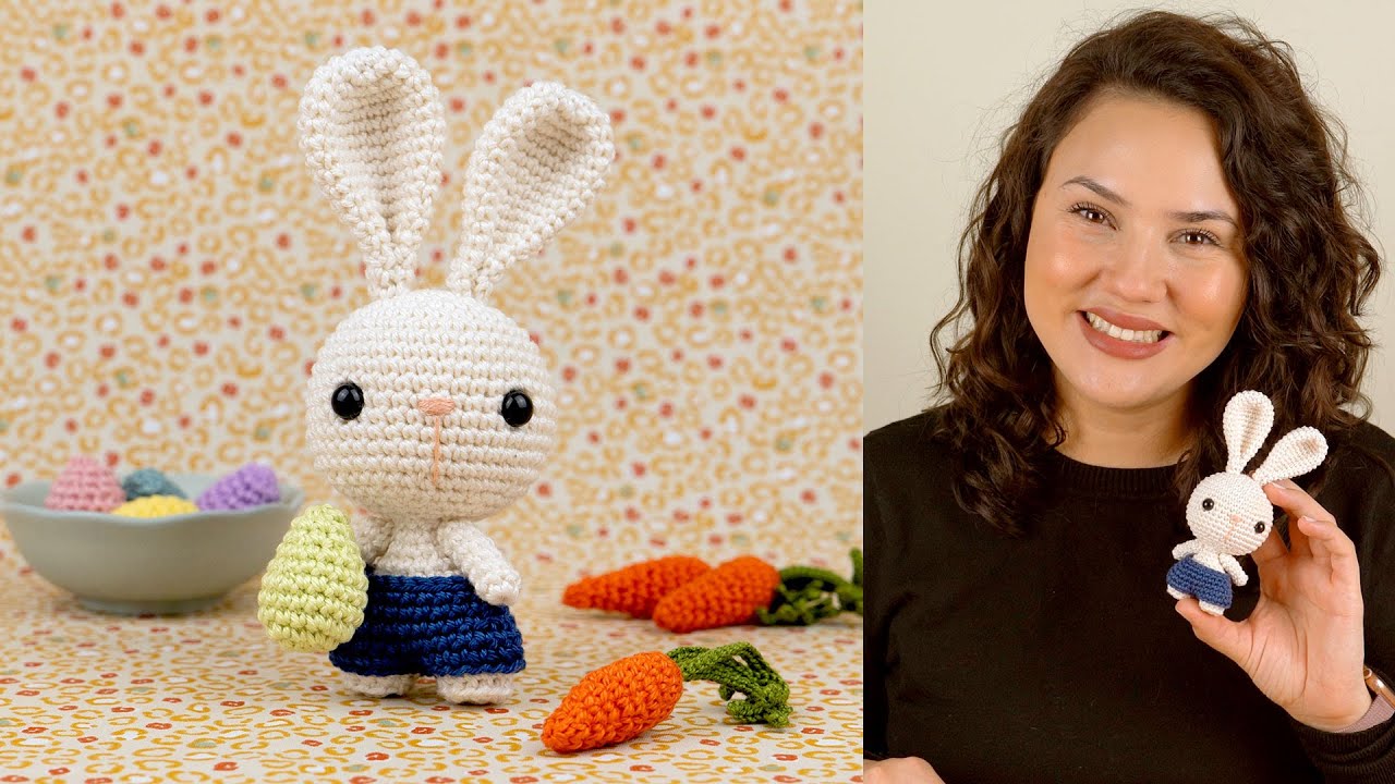 COMO FAZER COELHO DA PÁSCOA DE AMIGURUMI FÁCIL | ATELIÊ JÉSSICA BRANDÃO | #085
