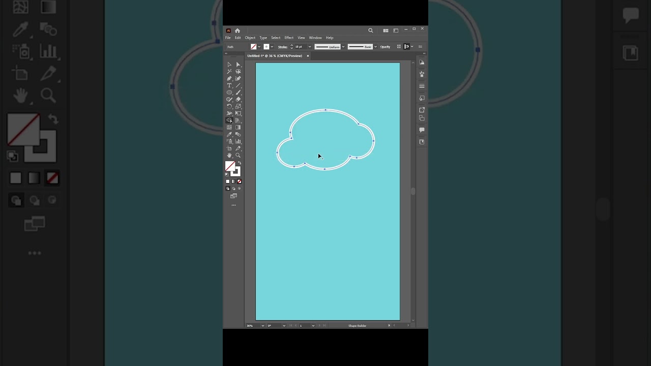 Shape Builder Tool || Illustrator || Adobe Shorts