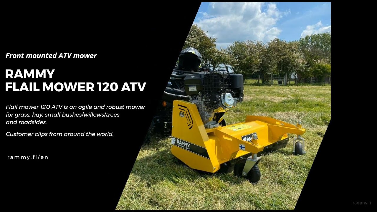 Rammy Flail mower 120 ATV & customer clips.