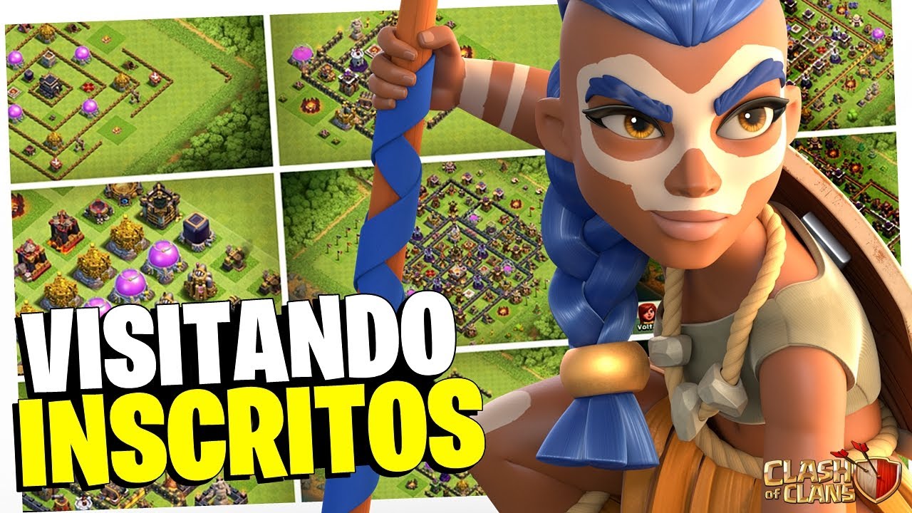 NÃO ASSISTA ESSE VÍDEO, TEM COISA ERRADA AQUI kkk - Visitando vilas no Clash of Clans