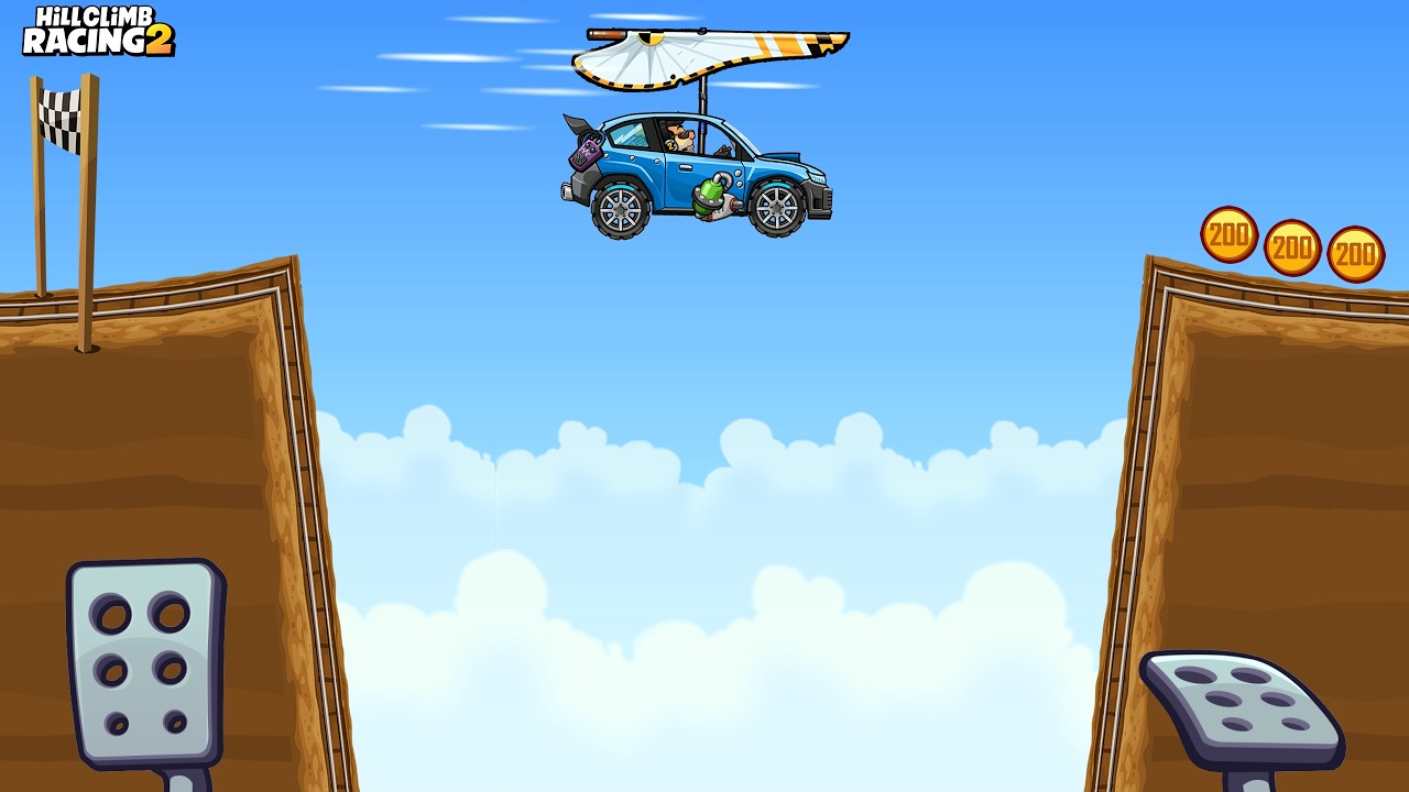 Событие Skydriveing ​​- прохождение игры Hill Climb Racing 2