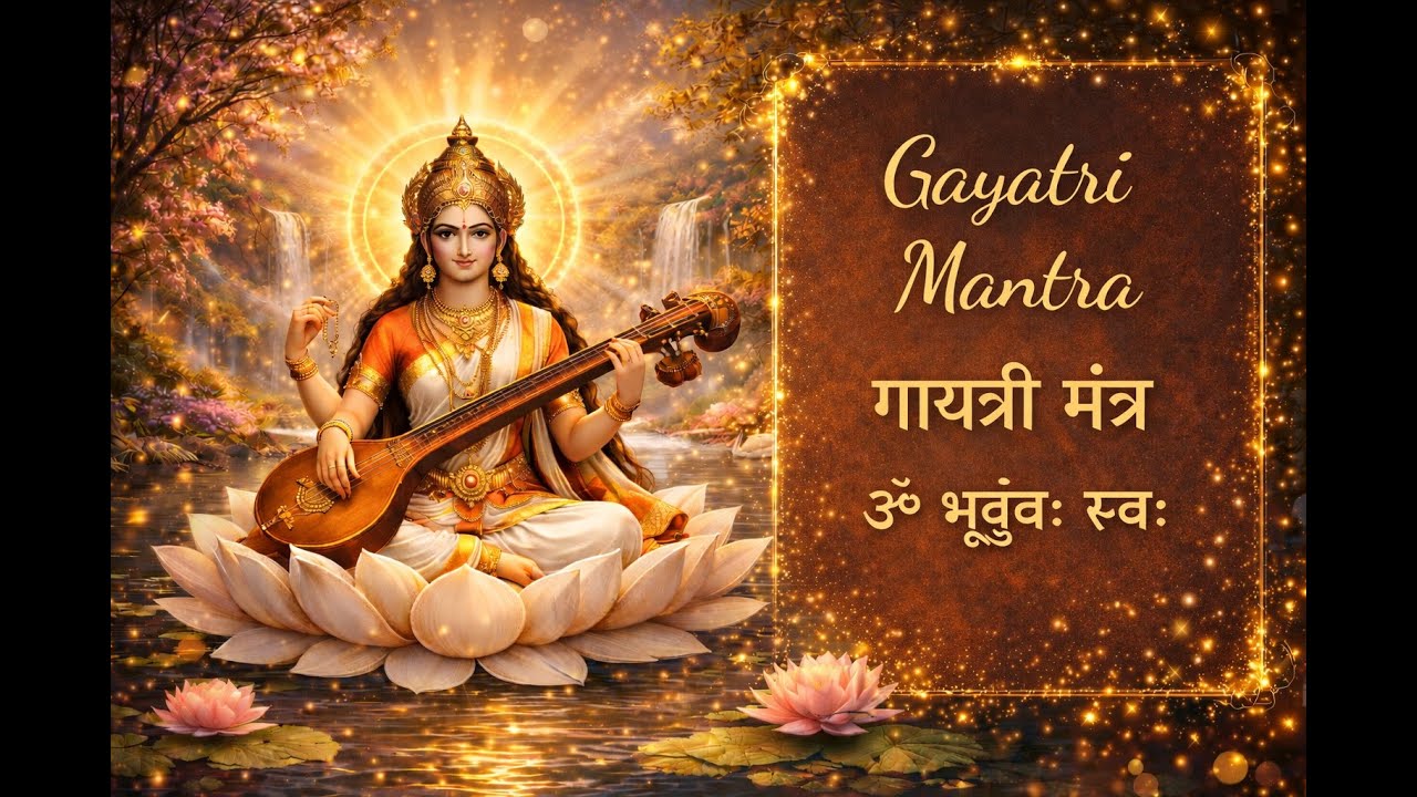 ॐ भूर्भुवः स्वः | Gayatri Mantra 108 Times | Peaceful Slow Chanting for Deep Meditation 🕉️