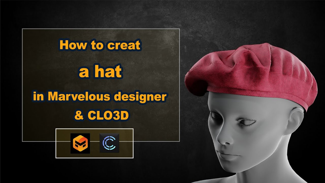 How to creat a hat in marvelous designer.