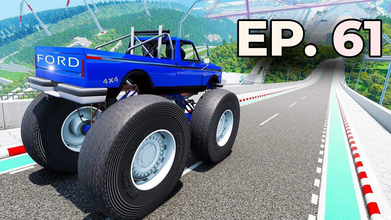 Which Automation Mod Can Fly The Furthest On The NEW Car Jump Arena? PART 61 - BeamNG Drive Mods