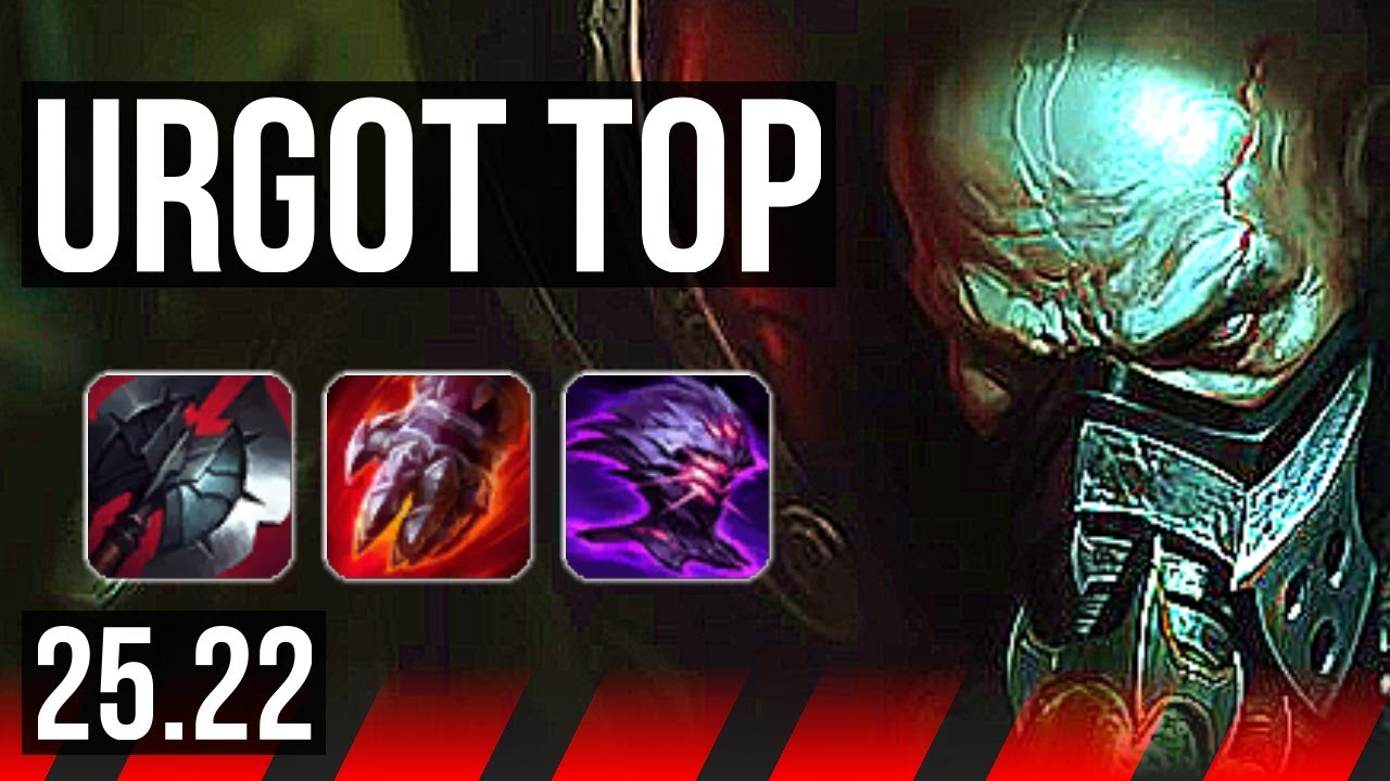 URGOT vs TEEMO (TOP) | 7 solo kills | EUW Diamond | 25.22