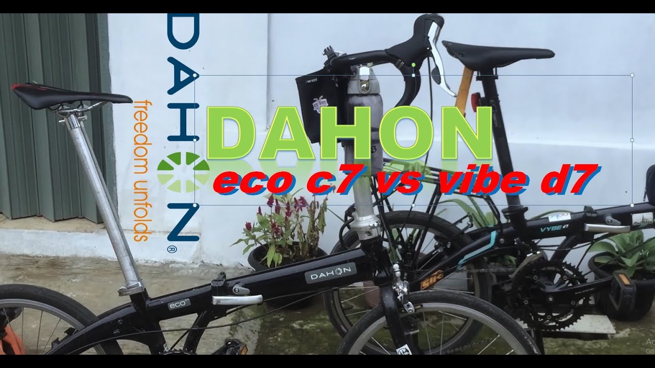 sepeda lipat dahon eco c7 vs dahon vibe d7, sepeda lipat murah di kelasnya + giveaway cap sepeda