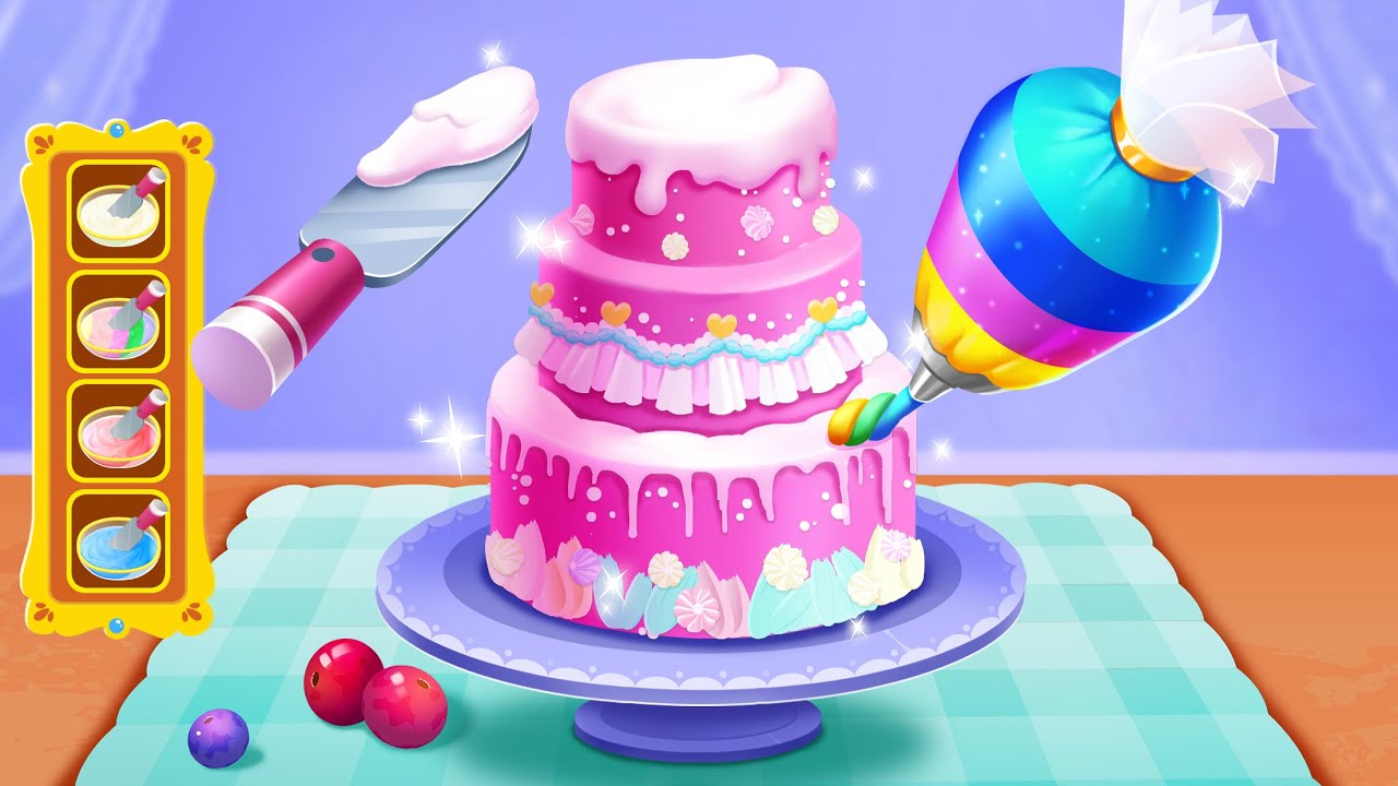 Baby Panda's Ice Cream Truck | Cake roll | Gameplay Video | BabyBus Games