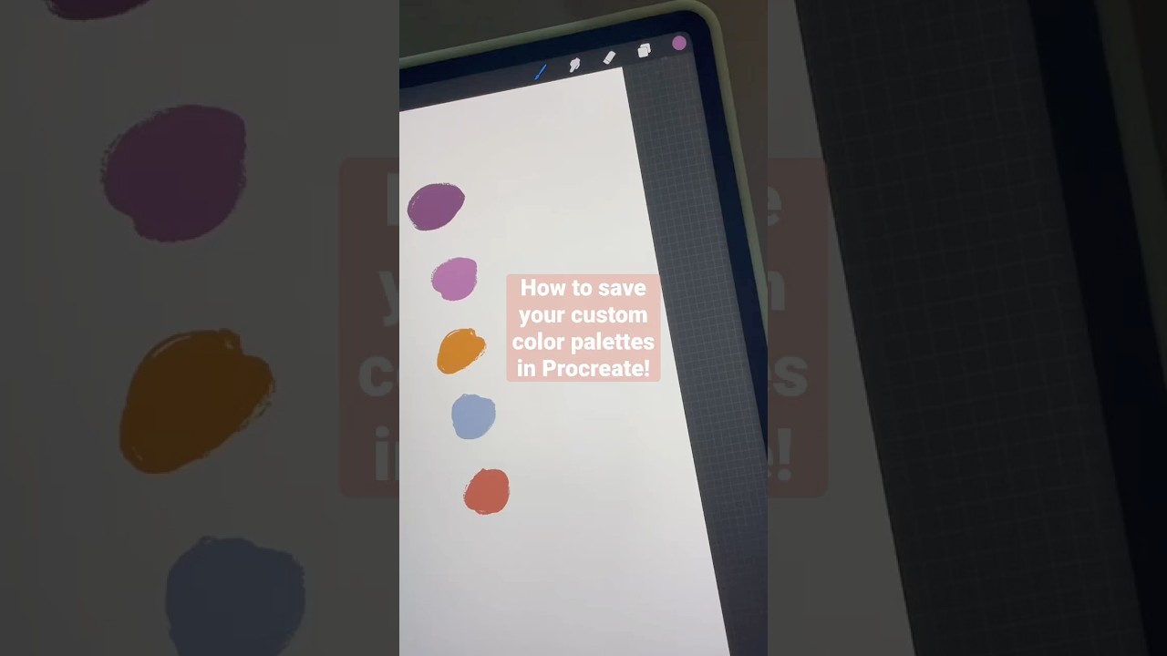 How To Save Custom Color Palettes in Procreate | 